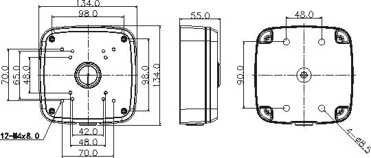 junction box for bullet camera security camera accessories