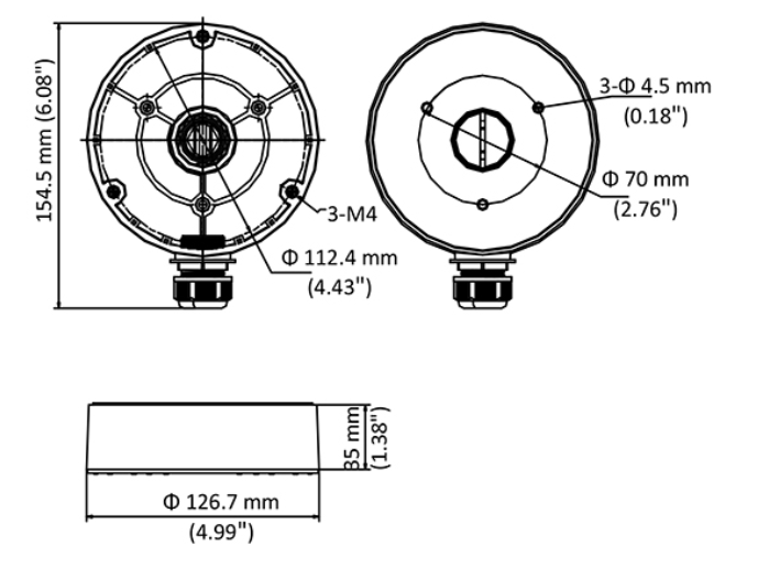 junction box for bullet camera security camera accessories