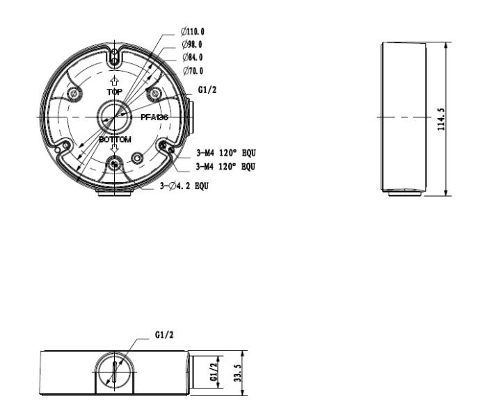 junction box for bullet camera security camera accessories