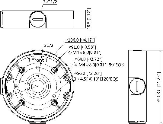 junction box for bullet camera security camera accessories